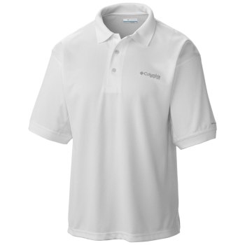 Columbia Polo Heren, PFG Perfect Cast Tall Wit, 09LDSQKFJ